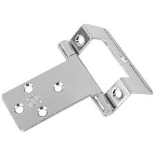 5/8'' Single Cranked Hinge Electroplated Brass Pair